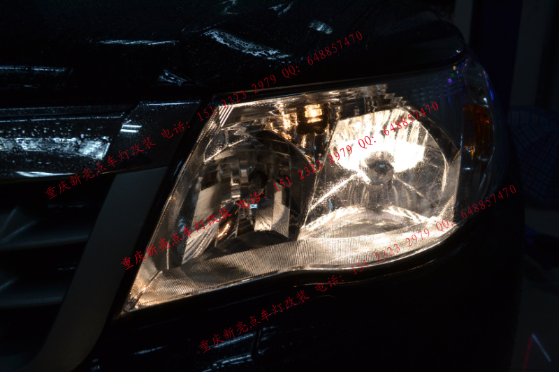 斯巴森林人车灯改装透镜氙气灯